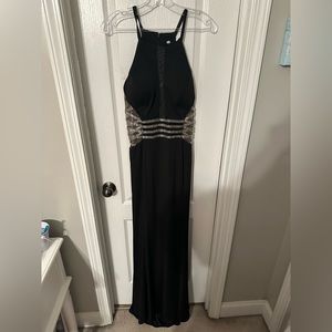 Size 10 black prom dress with sequins